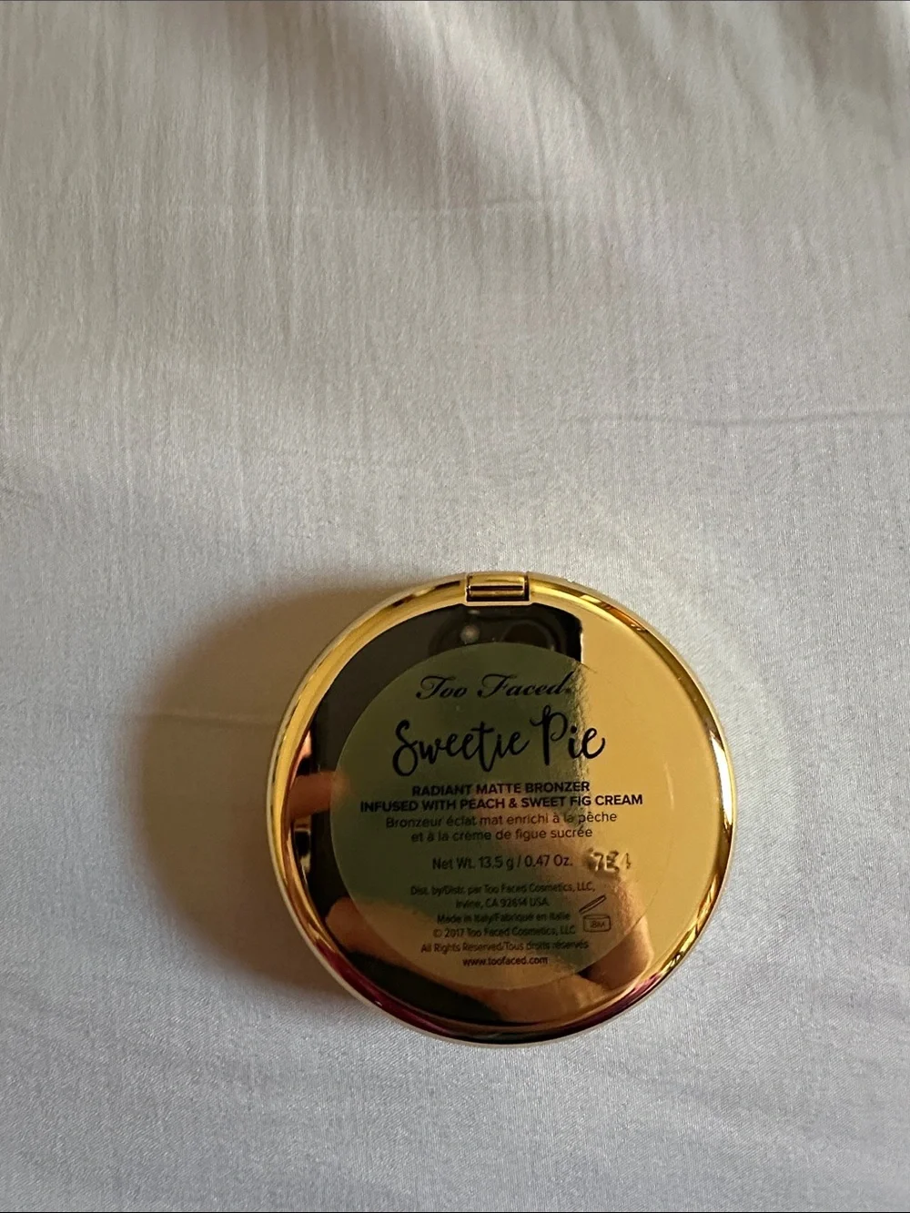 Too Faced packing labeling